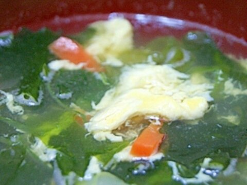 たまごとわかめのスープ